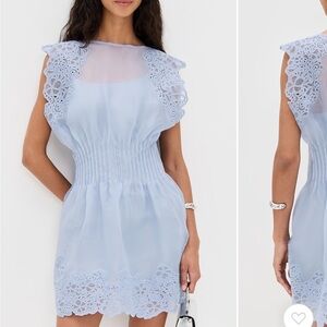 NWT • AMUR Georgina dress in rain cloud - size 4